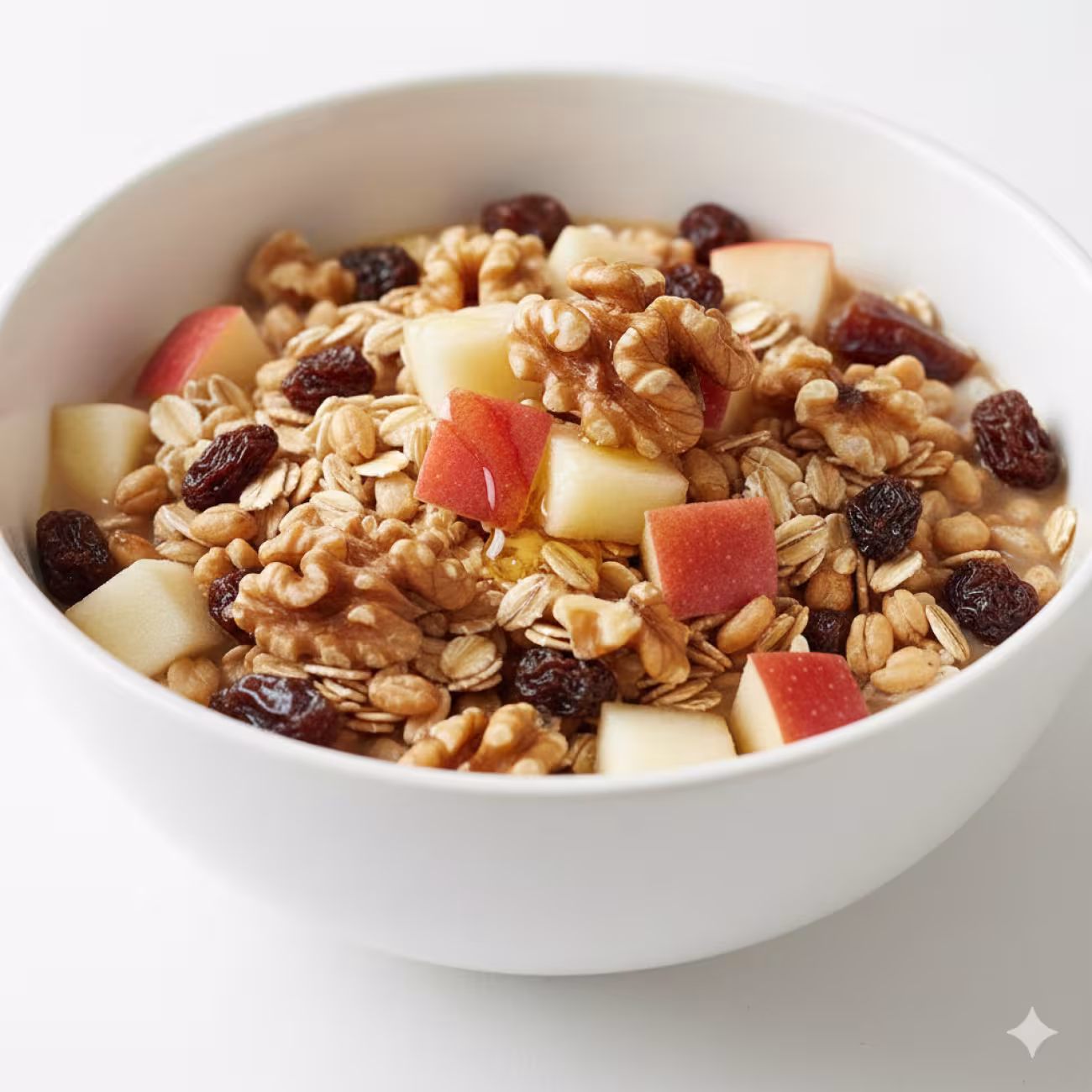 Muesli de 3 cereales con manzana y nuez